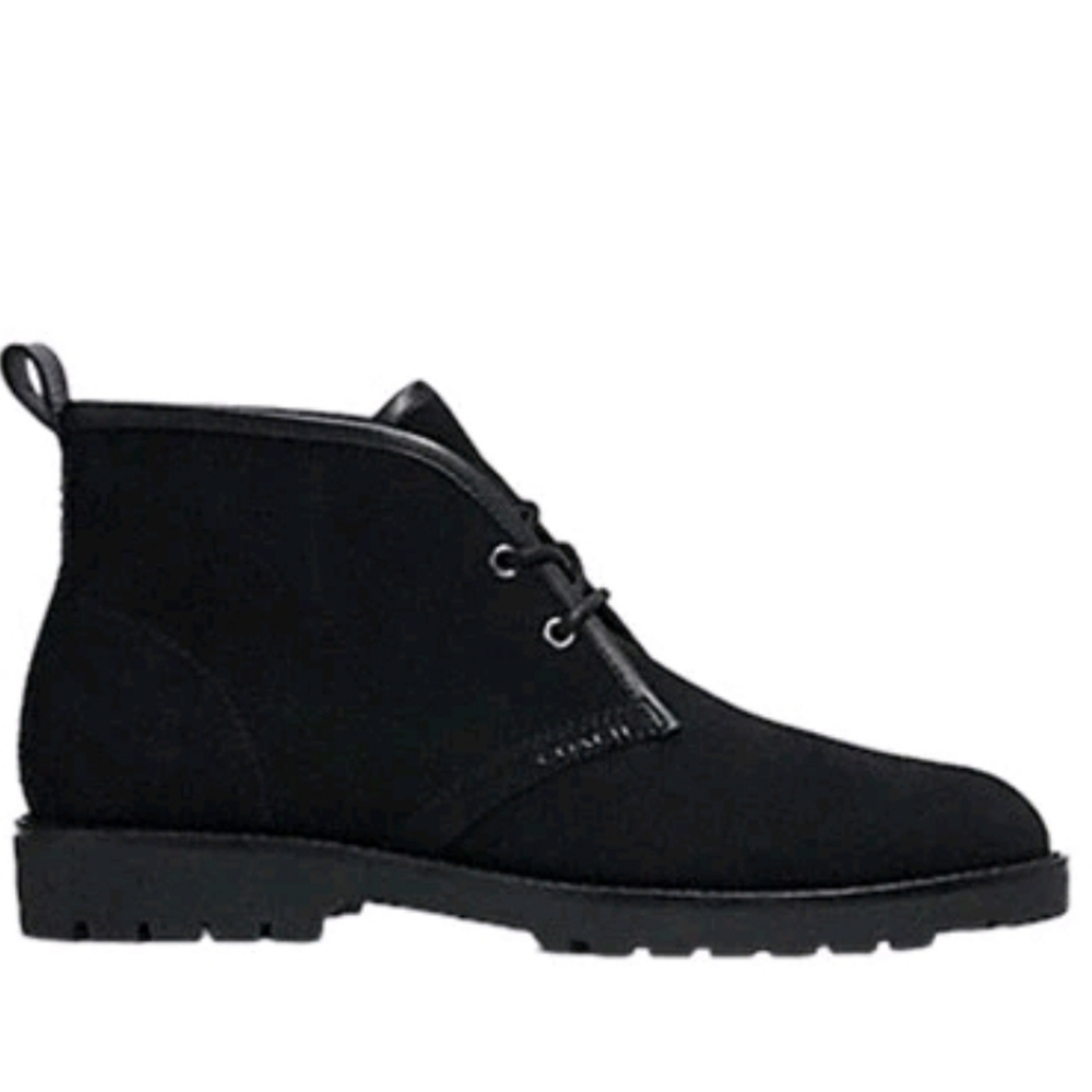 Coach Chukka Black Boots Suede‎ Leather Men’s 110 - Picture 4 of 12